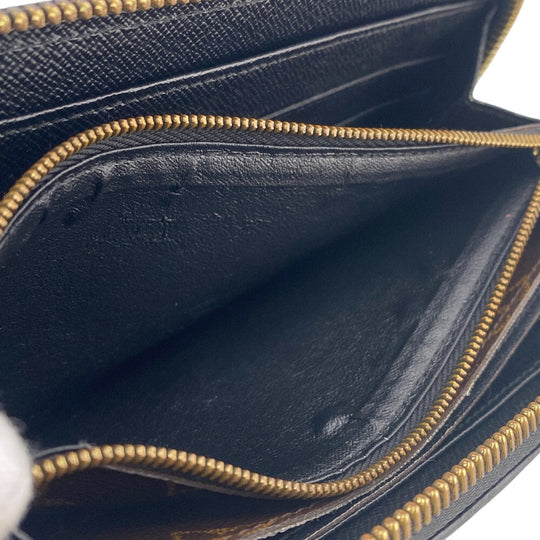 LOUIS VUITTON Long Wallet Purse M61855 leather Brown Zip Around Monogram Zippy wallet Retiro Women Used Authentic
