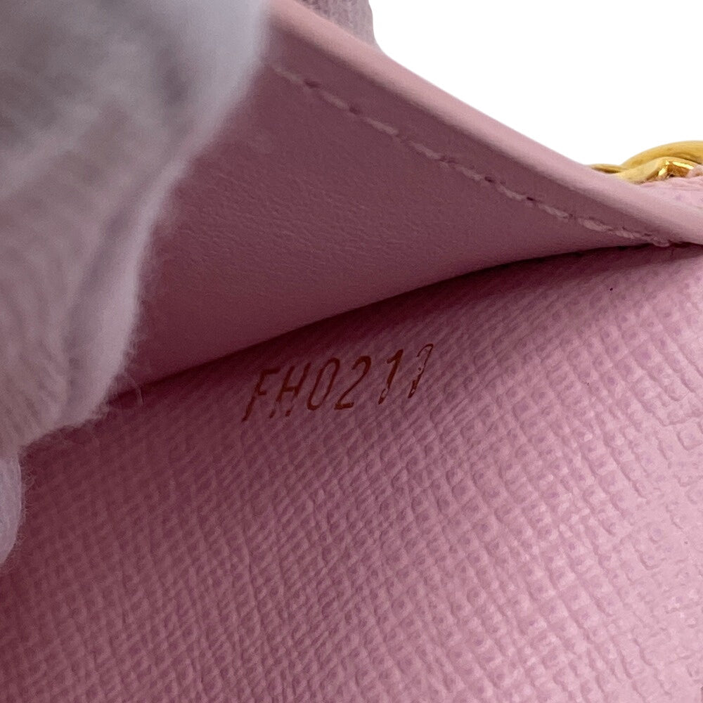 LOUIS VUITTON Tri-fold wallet M80388 leather pink Monogram Rose Claire by the Pool Portefeuille Victorine Wilde Women Used Authentic