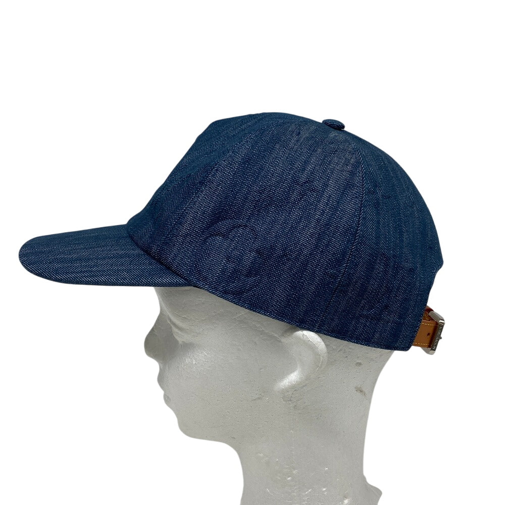 LOUIS VUITTON cap M7136M denim blue monogram constellation unisex(Unisex) Used Authentic