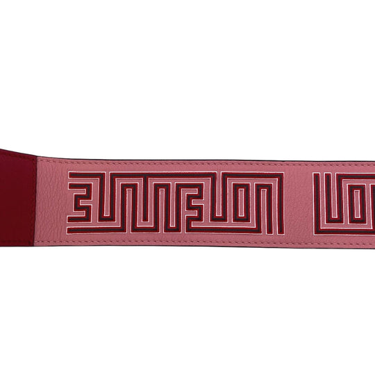 LOEWE Shoulder strap Leather, Metal Red Women Used Authentic