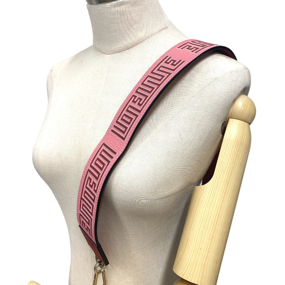 LOEWE Shoulder strap Leather, Metal Red Women Used Authentic