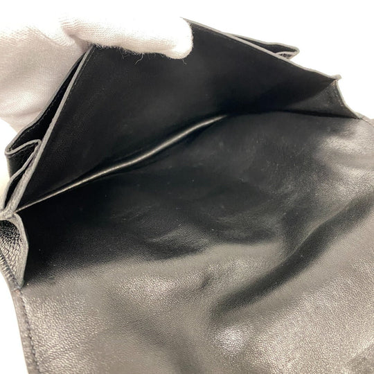 HERMES Waist bag Togo black Sling bag Crossbody Dogon SilverMetal Women(Unisex) Used Authentic