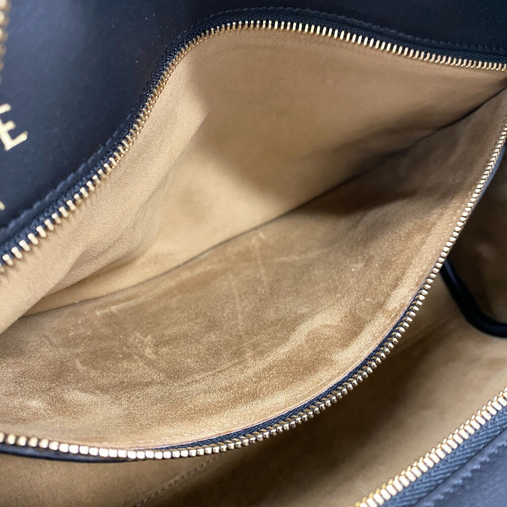 LOEWE Handbag Canvas, Leather Navy Repeat anagram Americana 28 Women Used Authentic