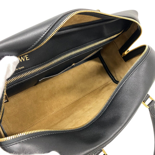 LOEWE Handbag Canvas, Leather Navy Repeat anagram Americana 28 Women Used Authentic