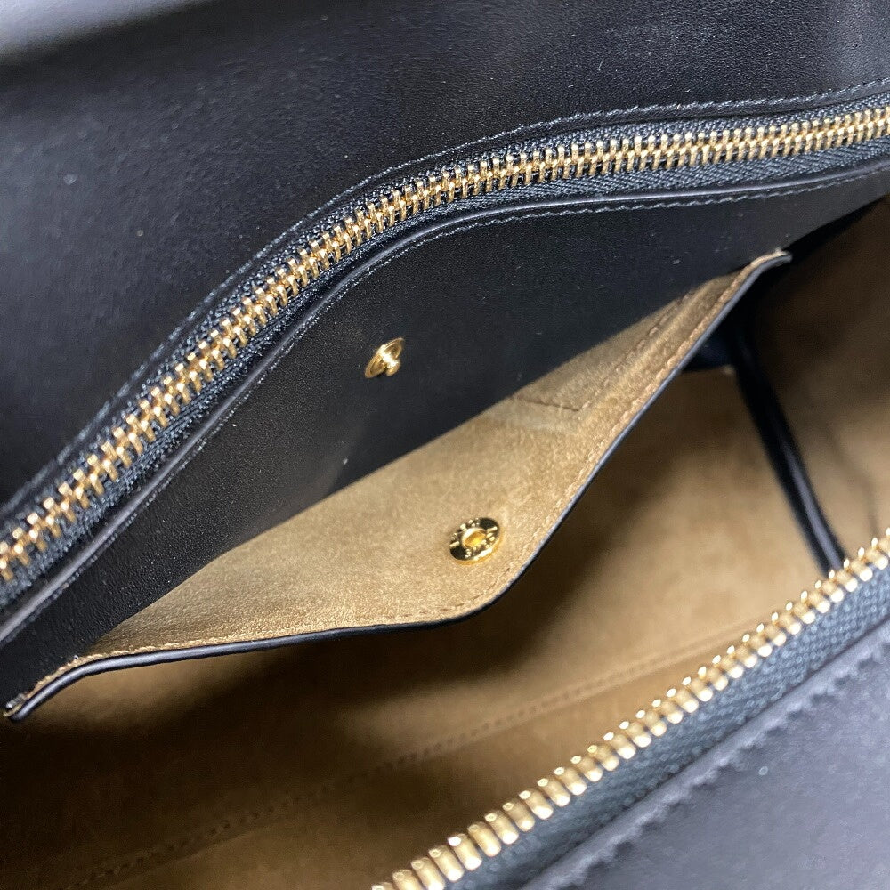 LOEWE Handbag Canvas, Leather Navy Repeat anagram Americana 28 Women Used Authentic