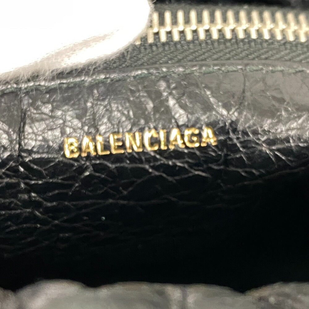 BALENCIAGA Backpack 581779 leather black Drawstring Graffiti mens Used Authentic