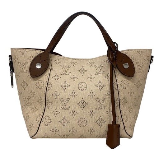 LOUIS VUITTON Handbag M51950 Monogram Mahina white Mahina Hina PM Women Used Authentic