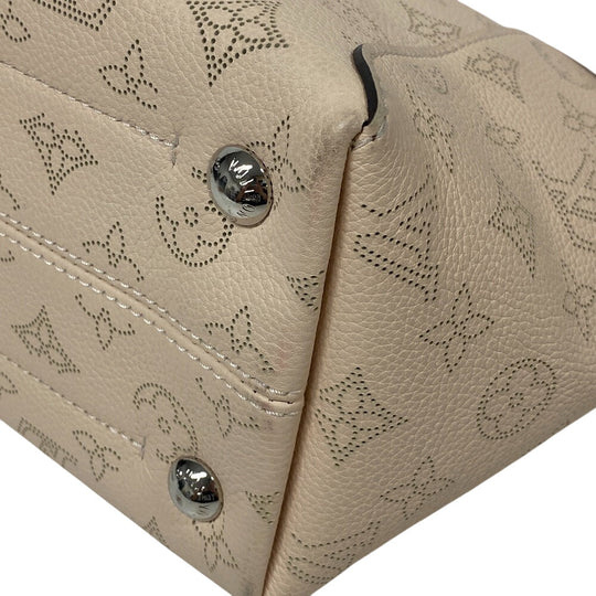LOUIS VUITTON Handbag M51950 Monogram Mahina white Mahina Hina PM Women Used Authentic