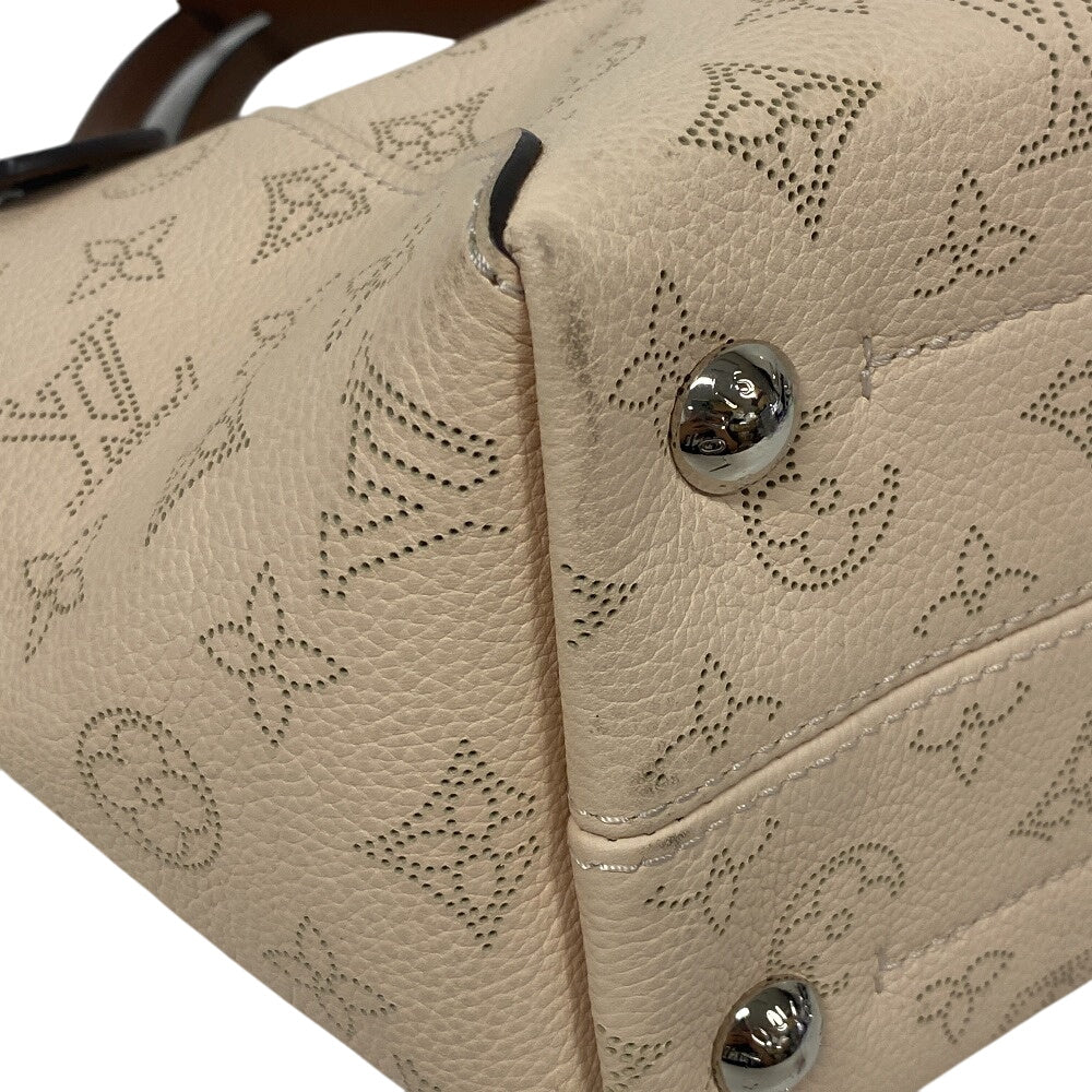 LOUIS VUITTON Handbag M51950 Monogram Mahina white Mahina Hina PM Women Used Authentic