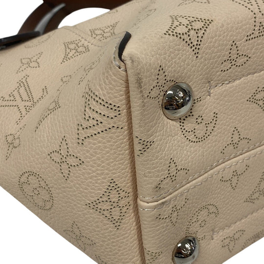 LOUIS VUITTON Handbag M51950 Monogram Mahina white Mahina Hina PM Women Used Authentic