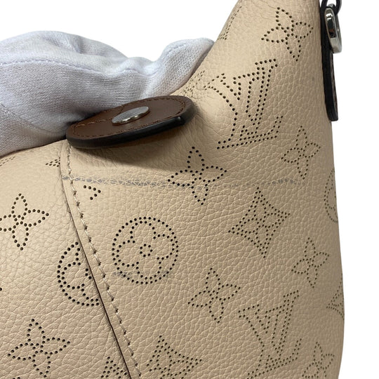 LOUIS VUITTON Handbag M51950 Monogram Mahina white Mahina Hina PM Women Used Authentic