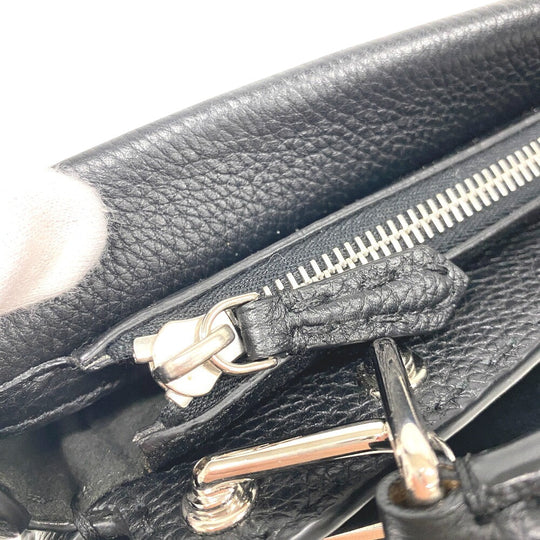 FENDI Handbag 7VA422 leather black Peekaboo Celeria Fit Mini Women Used Authentic