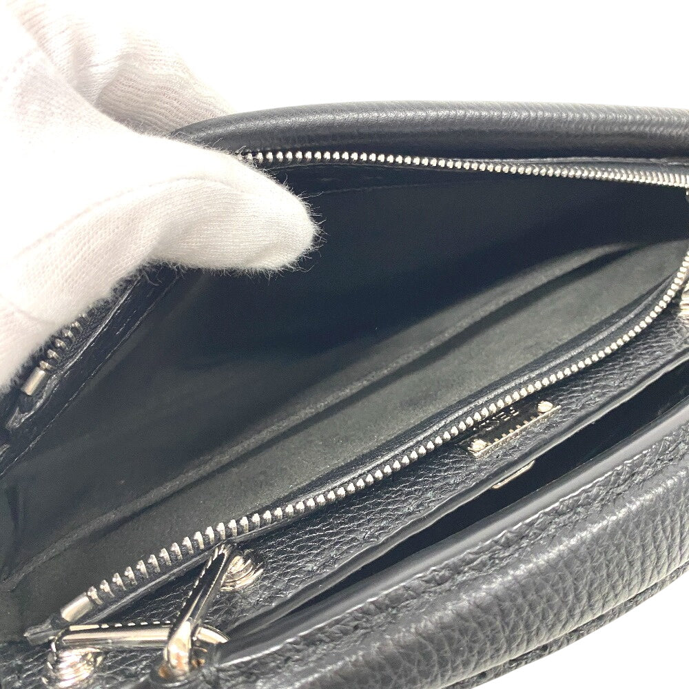 FENDI Handbag 7VA422 leather black Peekaboo Celeria Fit Mini Women Used Authentic