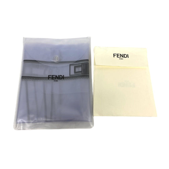 FENDI Handbag leather gray 2WAY Shoulder Bag Celeria Peek-a-boo regular Women Used Authentic