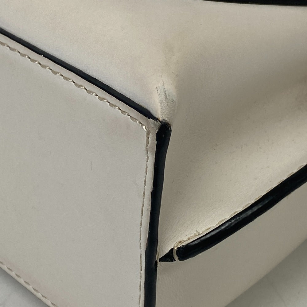 LOEWE Handbag leather beige mini Gate top handle anagram Women Used Authentic