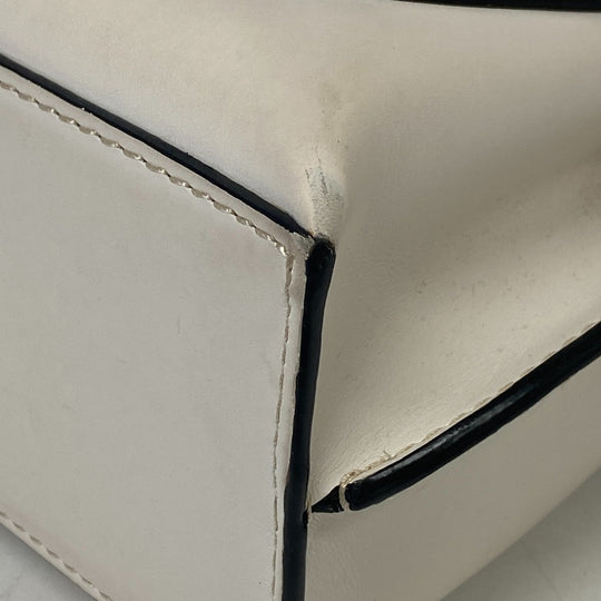 LOEWE Handbag leather beige mini Gate top handle anagram Women Used Authentic