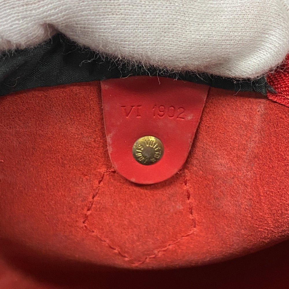 LOUIS VUITTON Boston Duffel bag M43007 leather Castilian red Epi Speedy 30 Women Used Authentic