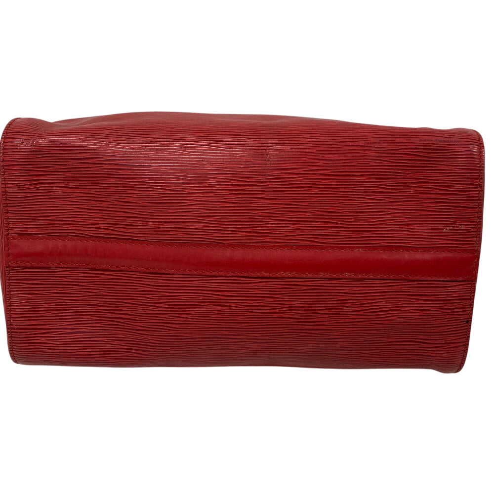 LOUIS VUITTON Boston Duffel bag M43007 leather Castilian red Epi Speedy 30 Women Used Authentic