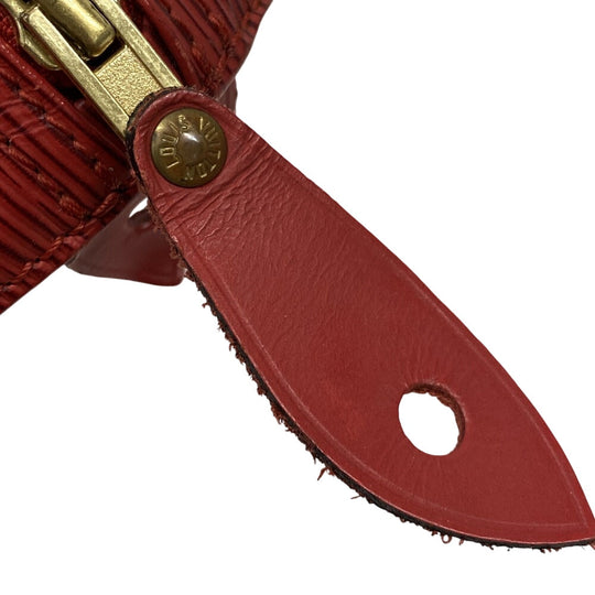 LOUIS VUITTON Boston Duffel bag M43007 leather Castilian red Epi Speedy 30 Women Used Authentic