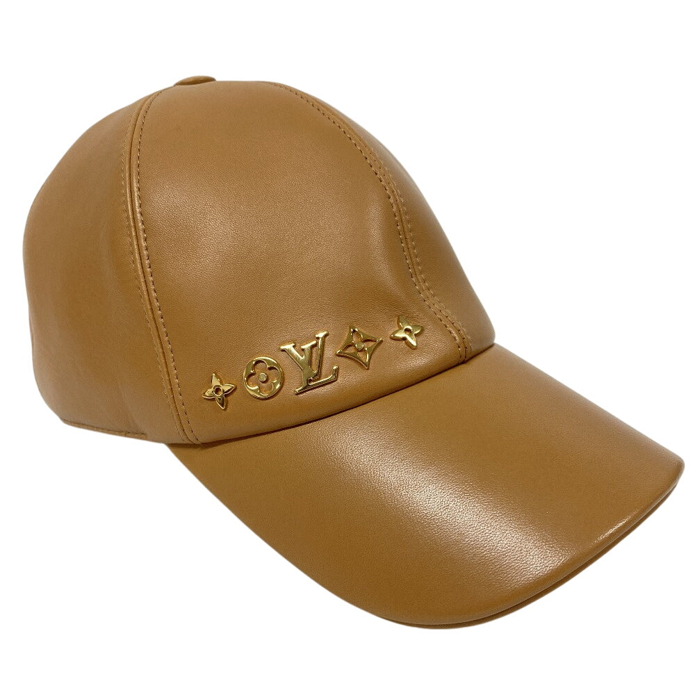 LOUIS VUITTON cap M7005M lambskin Brown Cap Cruiser mens(Unisex) Used Authentic