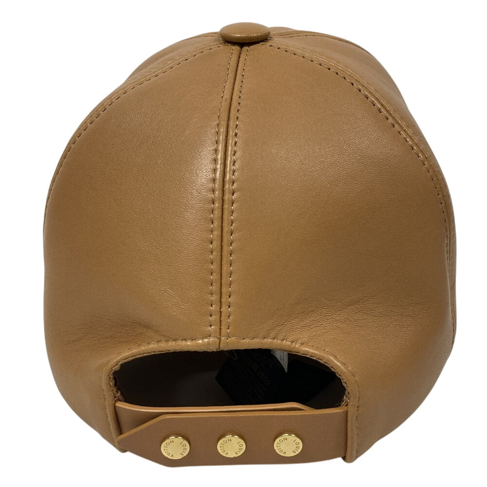 LOUIS VUITTON cap M7005M lambskin Brown Cap Cruiser mens(Unisex) Used Authentic
