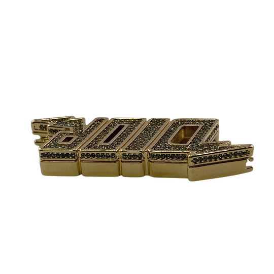 Dior charm Gold Plated, Rhinestone gold Women Used Authentic