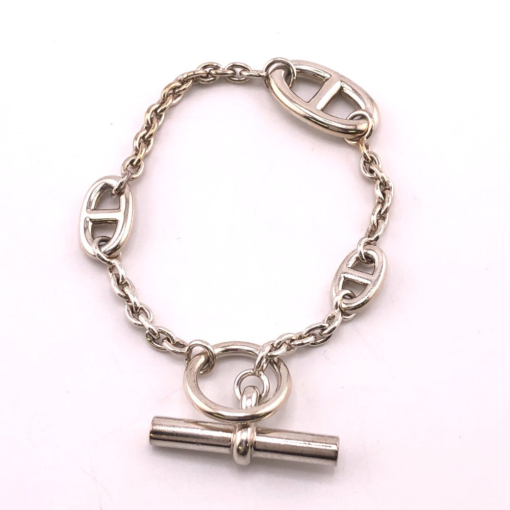 HERMES bracelet Silver925 Silver Silver Chene Dunkle Farandole Women Used Authentic
