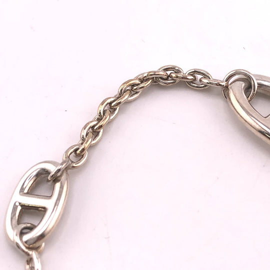 HERMES bracelet Silver925 Silver Silver Chene Dunkle Farandole Women Used Authentic
