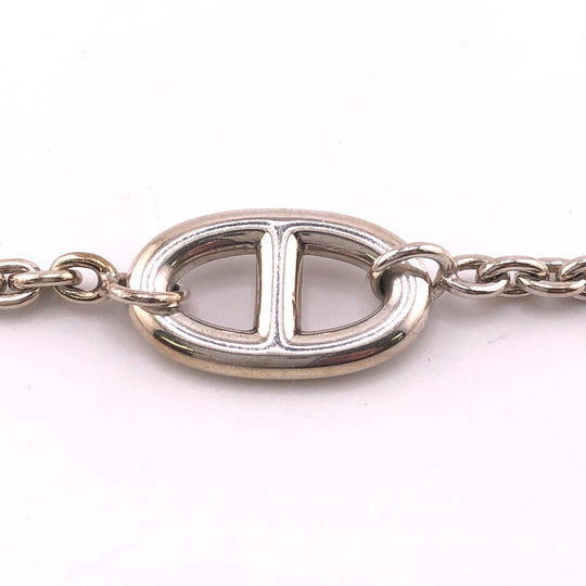 HERMES bracelet Silver925 Silver Silver Chene Dunkle Farandole Women Used Authentic