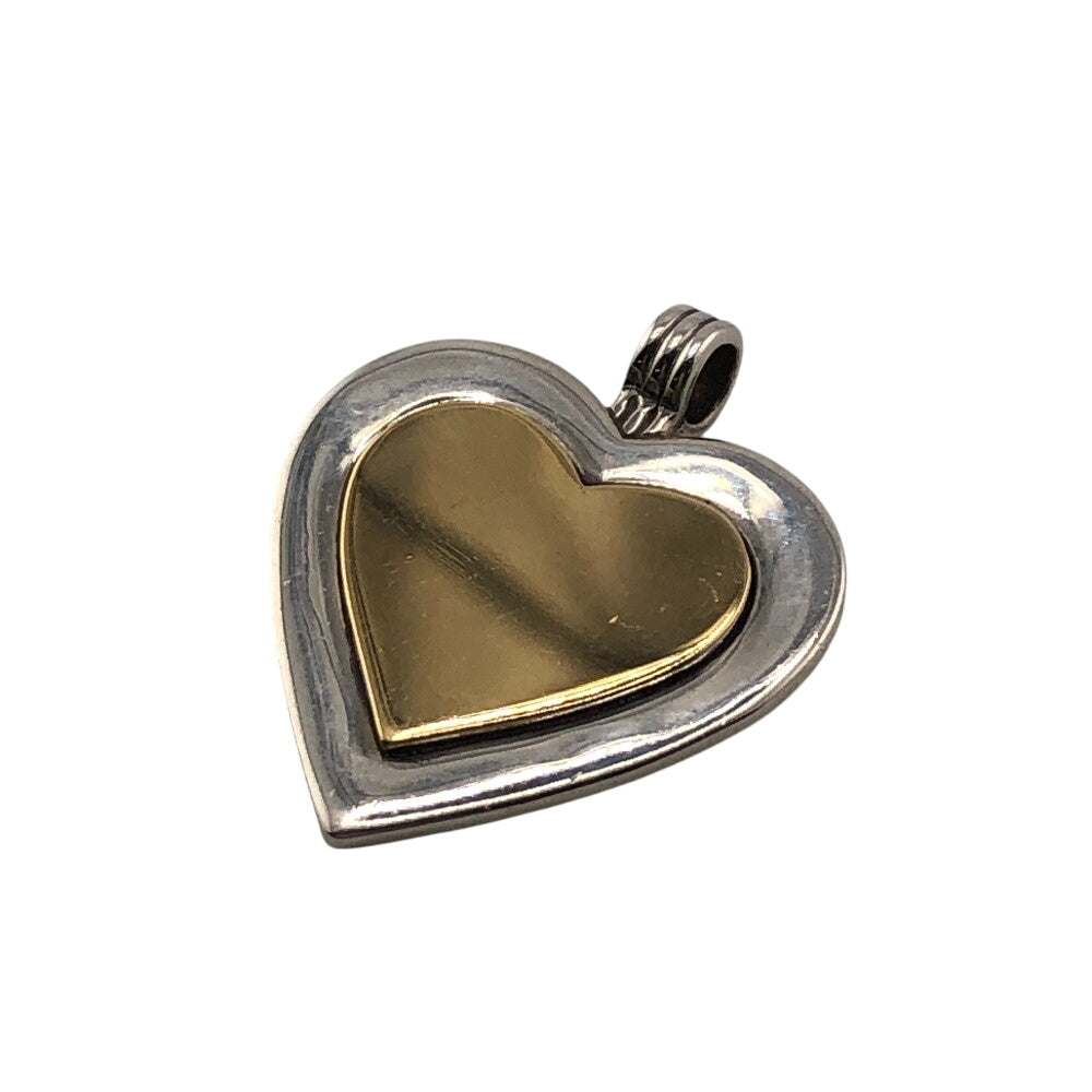 TIFFANY&Co. Pendant top Silver925 Silver Heart Plate Top Women Used Authentic
