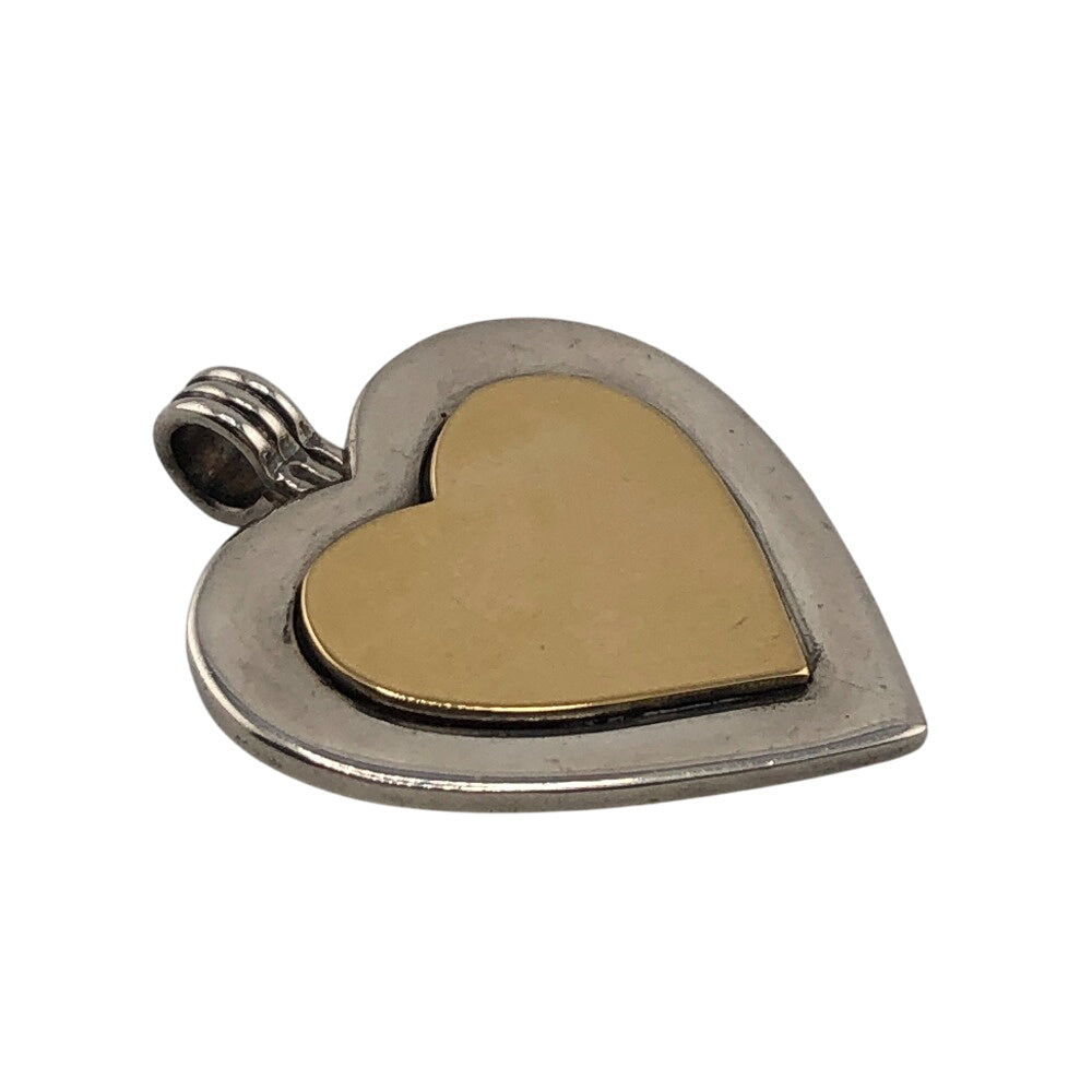 TIFFANY&Co. Pendant top Silver925 Silver Heart Plate Top Women Used Authentic