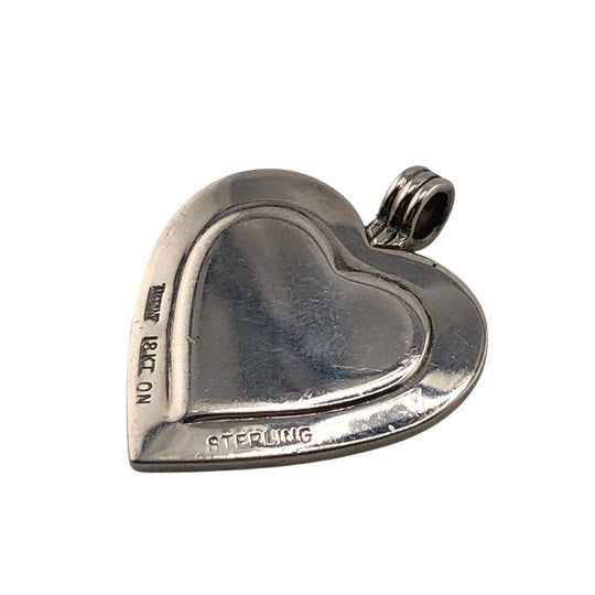TIFFANY&Co. Pendant top Silver925 Silver Heart Plate Top Women Used Authentic