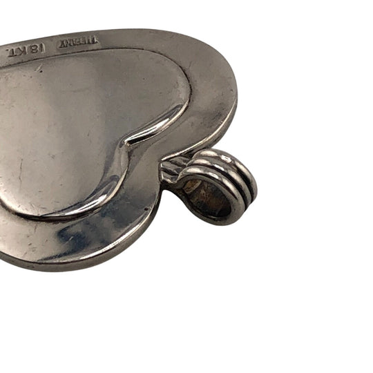 TIFFANY&Co. Pendant top Silver925 Silver Heart Plate Top Women Used Authentic