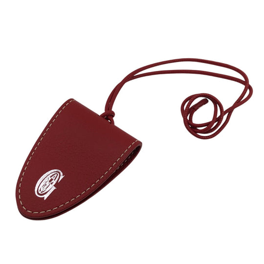 GOYARD charm leather Red Bag Clip Kuro Universal mens Used Authentic