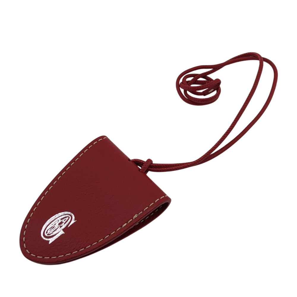 GOYARD charm leather Red Bag Clip Kuro Universal mens Used Authentic