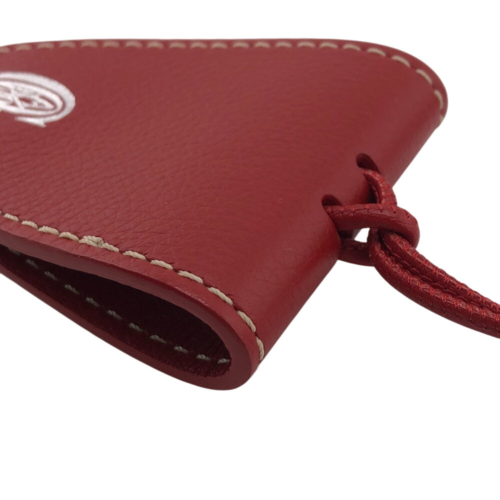GOYARD charm leather Red Bag Clip Kuro Universal mens Used Authentic