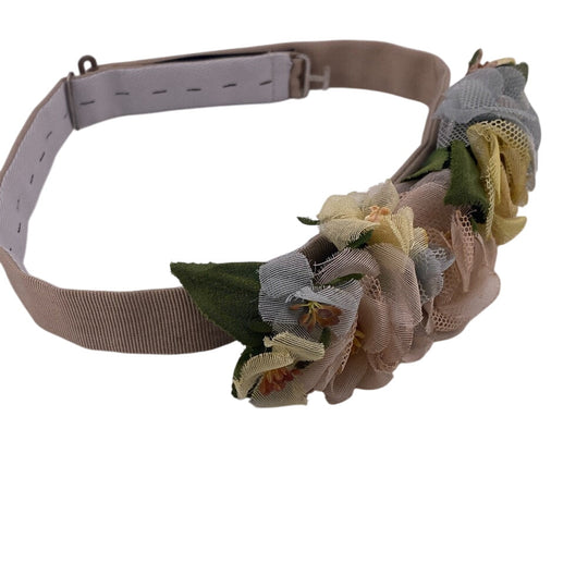 GUCCI hair accessory Rayon beige Katyusha flour Women Used Authentic