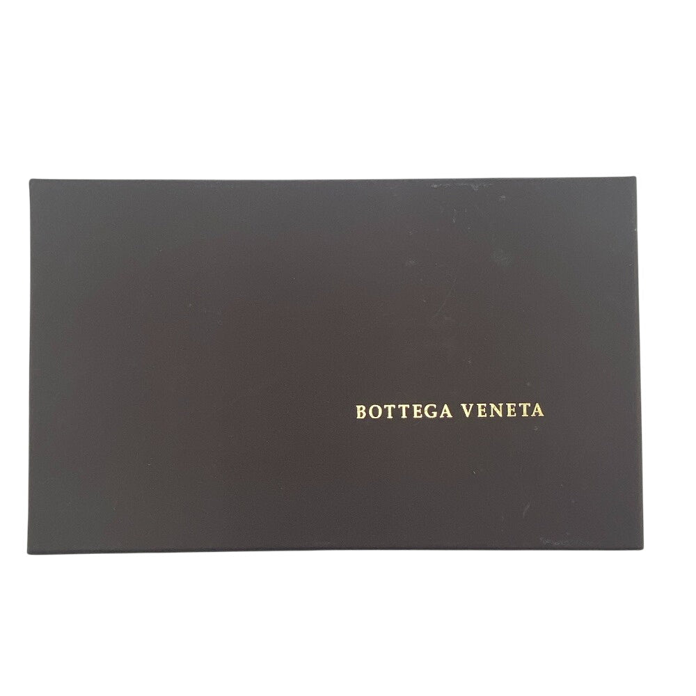 BOTTEGAVENETA Long Wallet Purse leather Brown Zip Around INTRECCIATO mens Used Authentic