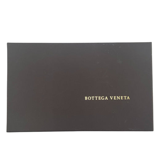 BOTTEGAVENETA Long Wallet Purse leather Brown Zip Around INTRECCIATO mens Used Authentic