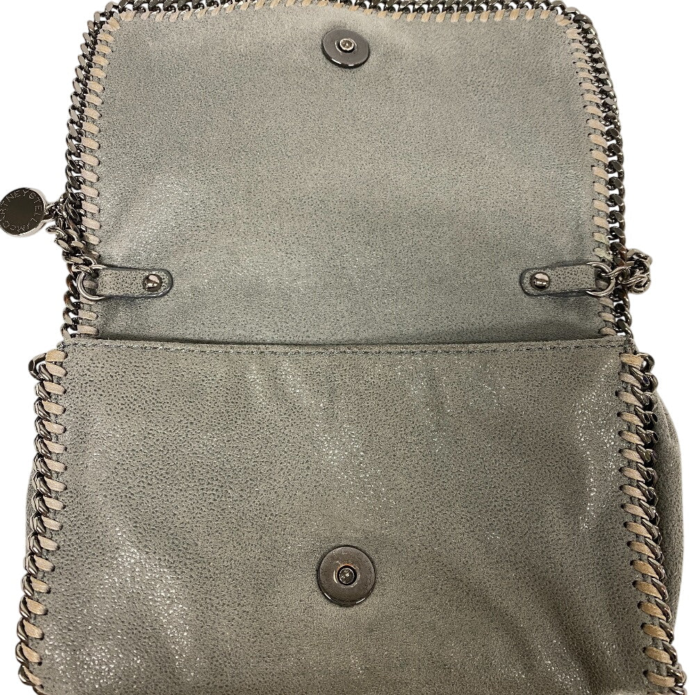 Stella McCartney Shoulder Bag leather gray Shoulder Bag Falabella Women Used Authentic
