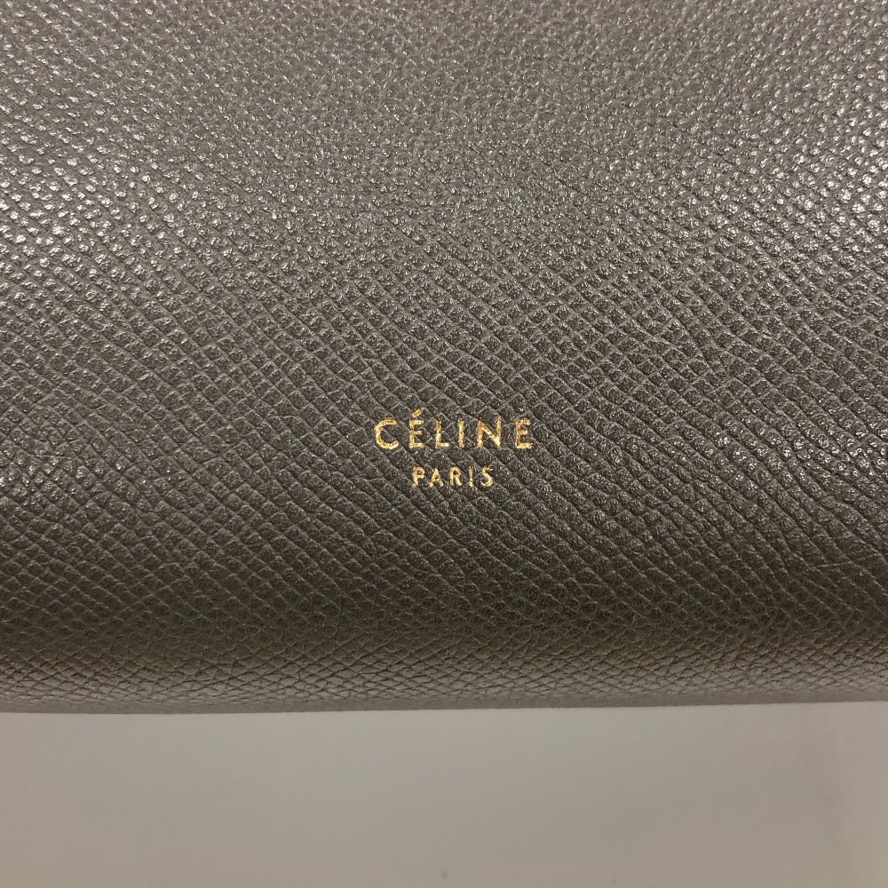 CELINE Handbag leather gray Nano Belt bag 2way Women Used Authentic