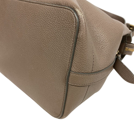 CELINE Handbag 192663 leather beige Medium 2way Kabaddou France Women Used Authentic