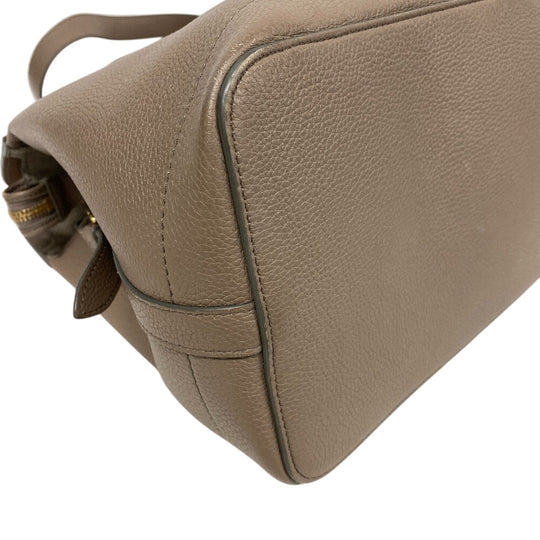 CELINE Handbag 192663 leather beige Medium 2way Kabaddou France Women Used Authentic