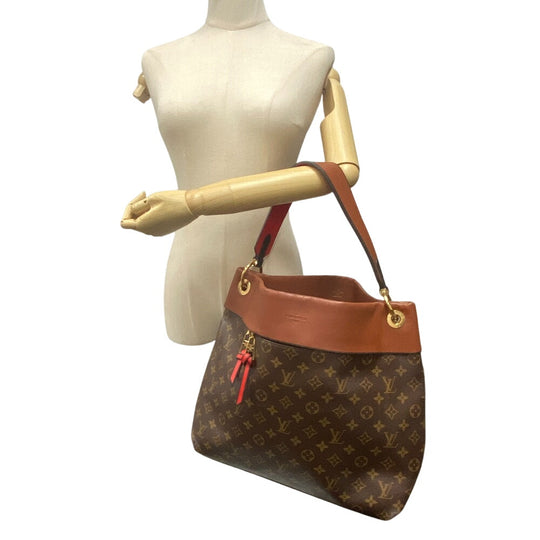 LOUIS VUITTON Shoulder Bag M43155 Monogram Brown Monogram Tuyle Lee Hobo Women Used Authentic