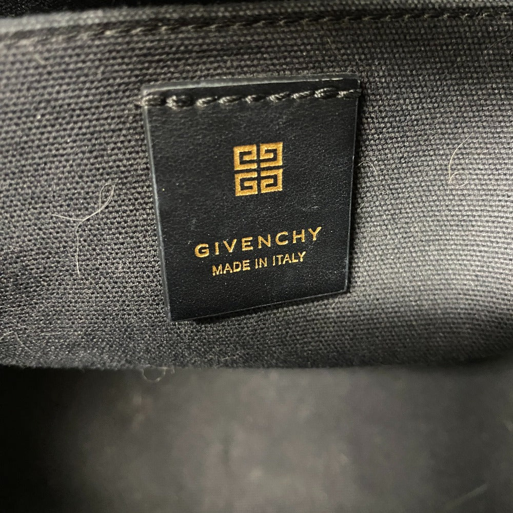 GIVENCHY Handbag canvas black medium G Tote logo Women Used Authentic