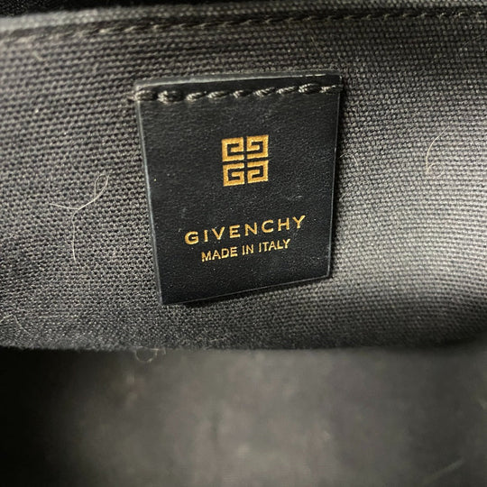 GIVENCHY Handbag canvas black medium G Tote logo Women Used Authentic