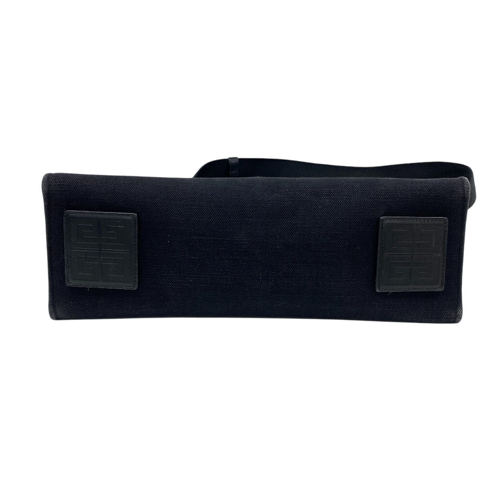 GIVENCHY Handbag canvas black medium G Tote logo Women Used Authentic