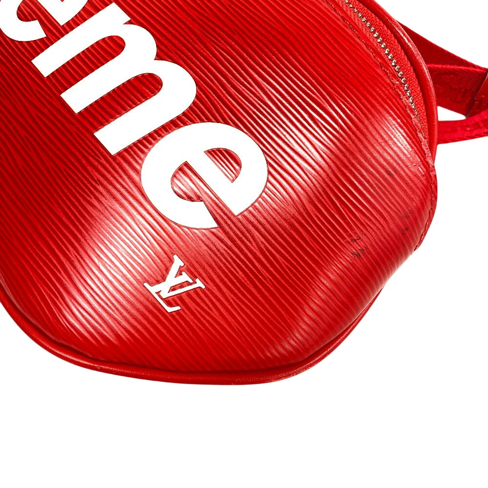 LOUIS VUITTON Sling bag M53418 Epi Leather Red Bum bag Epi Supreme mens Used Authentic