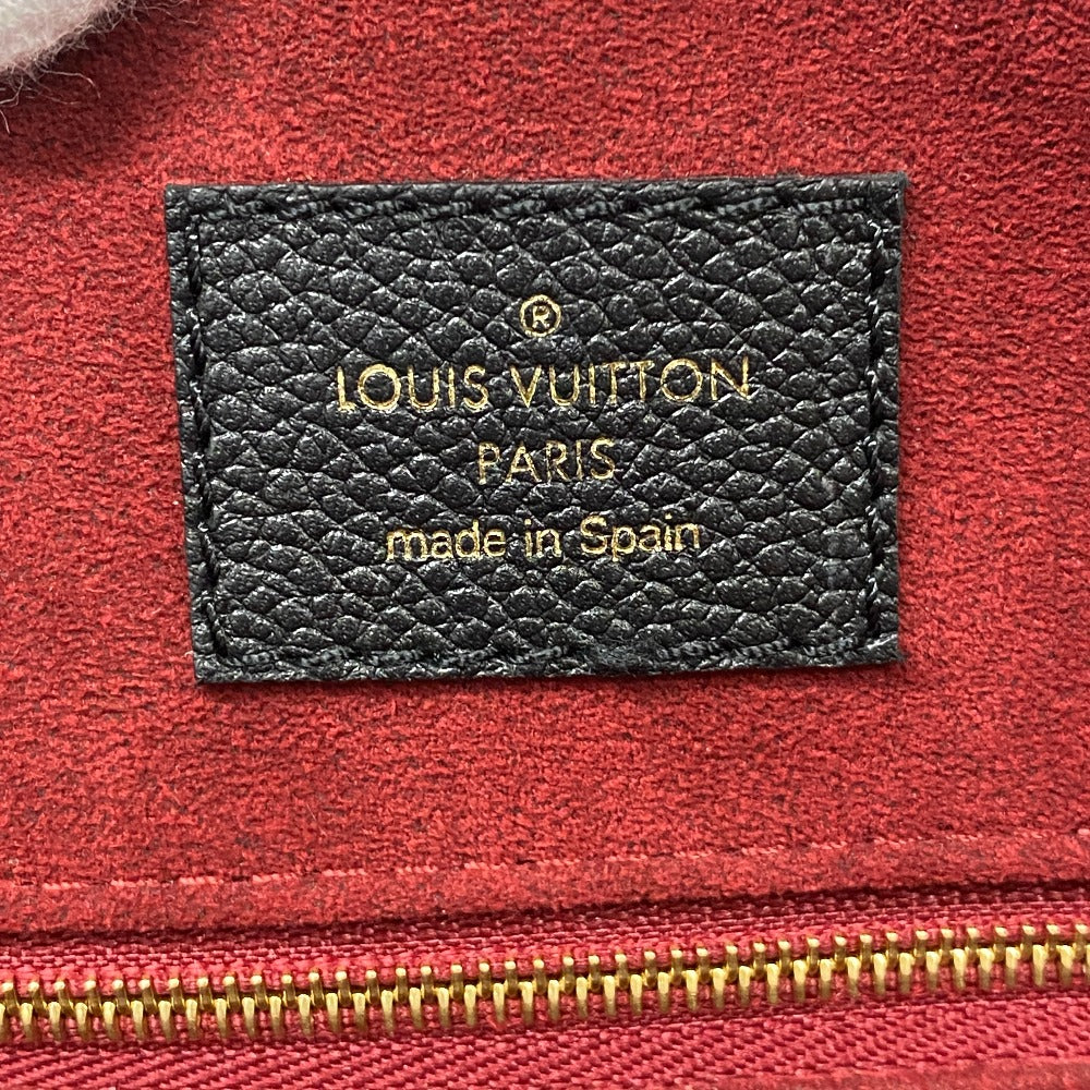 LOUIS VUITTON Handbag M45811 leather black Monogram Ann Platt Grand Palais MM Women Used Authentic