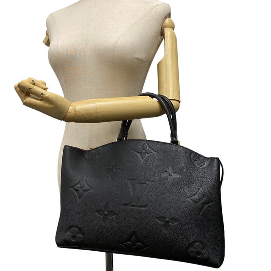 LOUIS VUITTON Handbag M45811 leather black Monogram Ann Platt Grand Palais MM Women Used Authentic